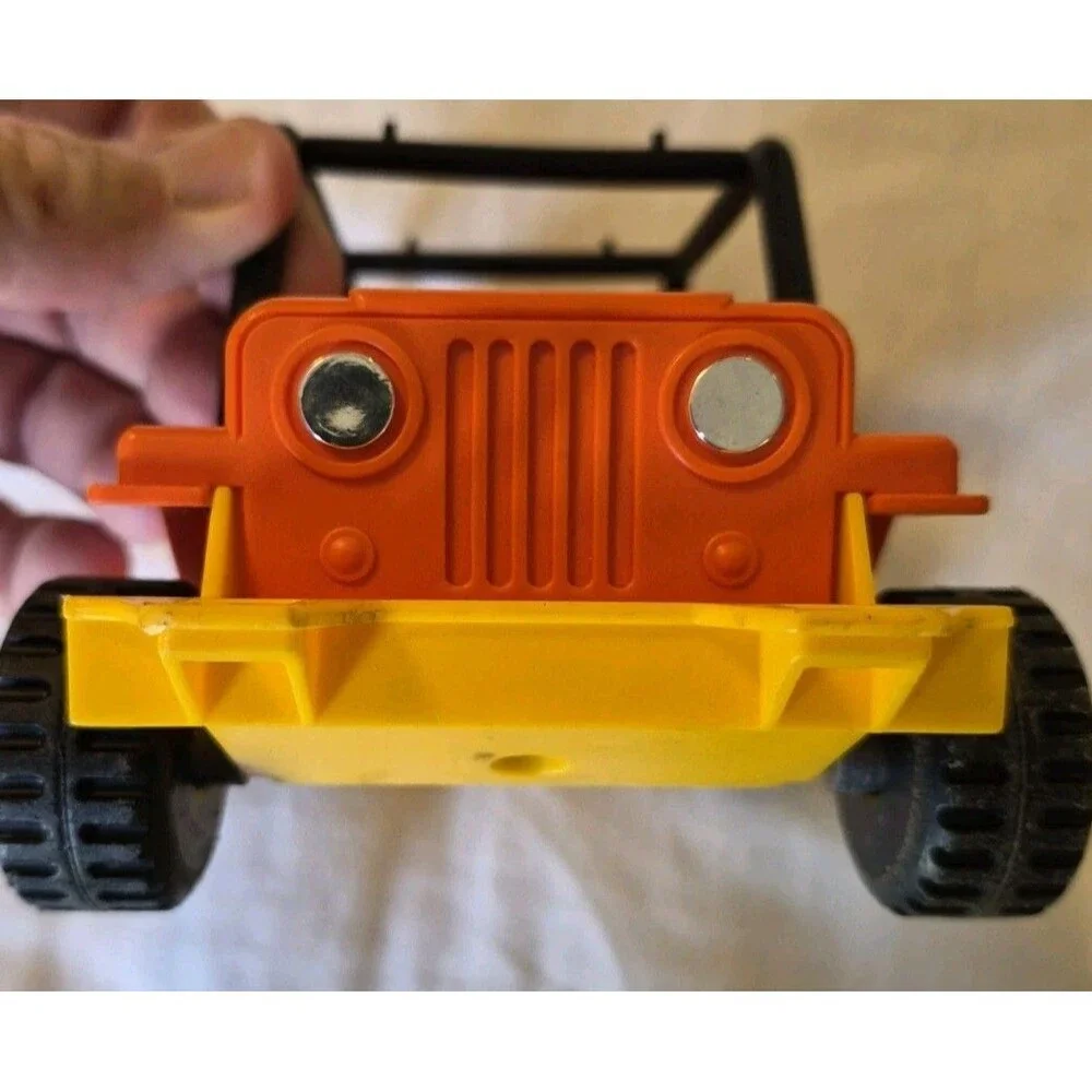 Vintage 1977 Fisher Price Adventure People Northwoods Trailblazer Jeep Orange